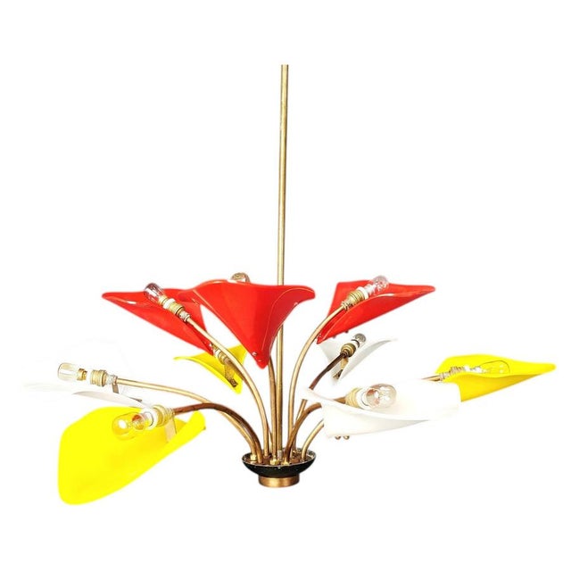 Vintage Italian Chandelier, 1960s For Sale - Image 14 of 14