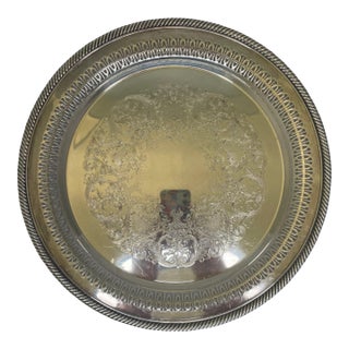 W. M. Rogers Medium Silver Plate Tray For Sale