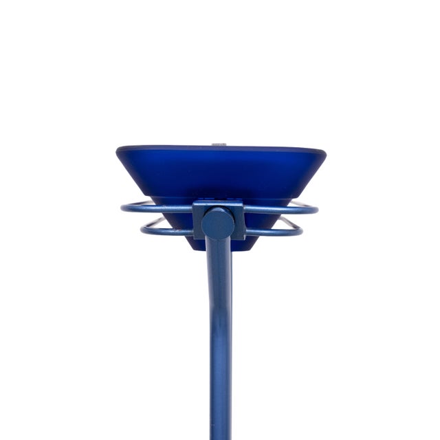 Blue Vintage Light Blue Halogen Floor Lamp by Jordi Vilardell, 1980 For Sale - Image 8 of 15