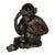Vintage Transitional Bronze Monkey Figure W/Glasses For Sale