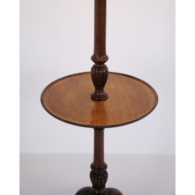 Late Empire Floor Lamp with Mahogany Table For Sale - Image 5 of 9