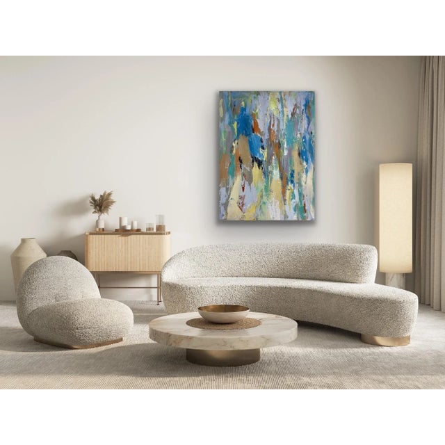 Contemporary Contemporary Abstract Original Oil Painting For Sale - Image 3 of 12