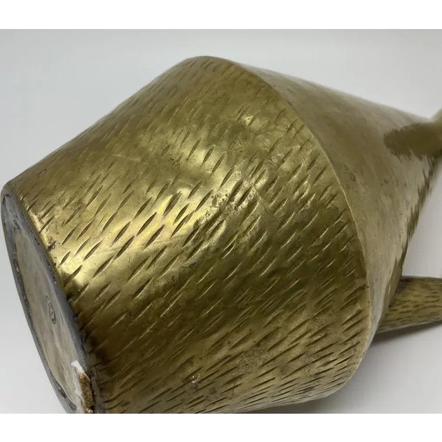Vintage Golden Brass Jug For Sale - Image 11 of 13