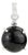 11.55 Ct Black Star & Zircon Dainty Drop Pendant in 925 Silver For Sale