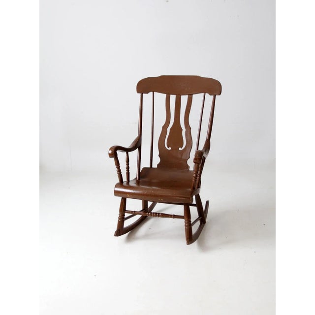 Antique Wooden Rocking Chair Chairish