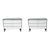 Baker Luxe Collection Mode Nightstands - Pair For Sale