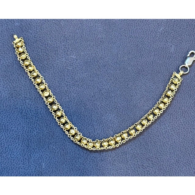 Metal 22 Karat Yellow Gold 7.7 Gm Link Bracelet Unisex For Sale - Image 7 of 8