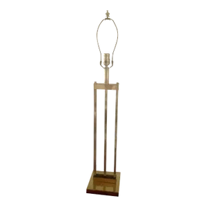 Mid Century Lucite and Brass Table Lamp