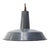 Vintage French Industrial Grey Enamel Factory Pendant For Sale - Image 5 of 5