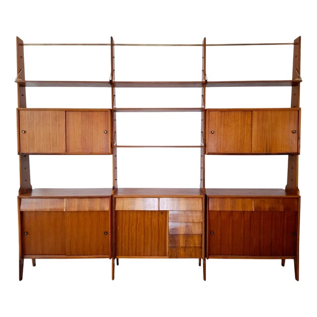 Vintage Italian Bookcase, 1950s For Sale