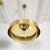 Metal Pair of Mid Century Modern Glass Pendant Lights 1970s For Sale - Image 7 of 14