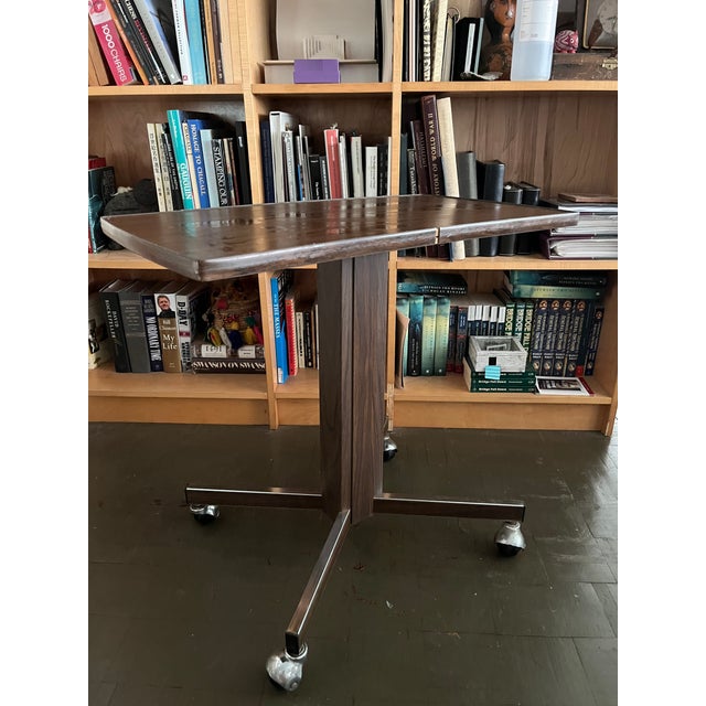 Mid Century Side Table Cart For Sale In New York - Image 6 of 7