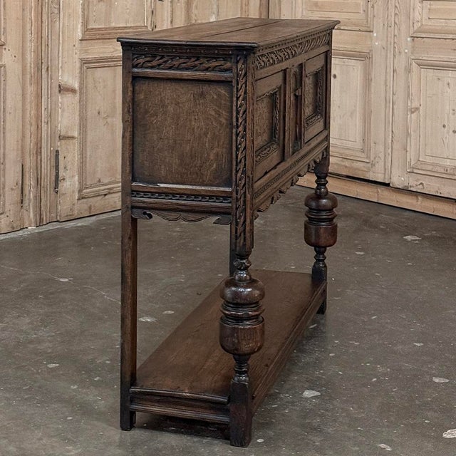 19th Century Rustic Dutch Neoclassical Raised Cabinet For Sale - Image 10 of 16