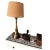 Mid 20th Century Rare Vintage Mid Century Modern Atomic Brass Lamp Hollywood Regency Gold Brutalist For Sale - Image 5 of 12