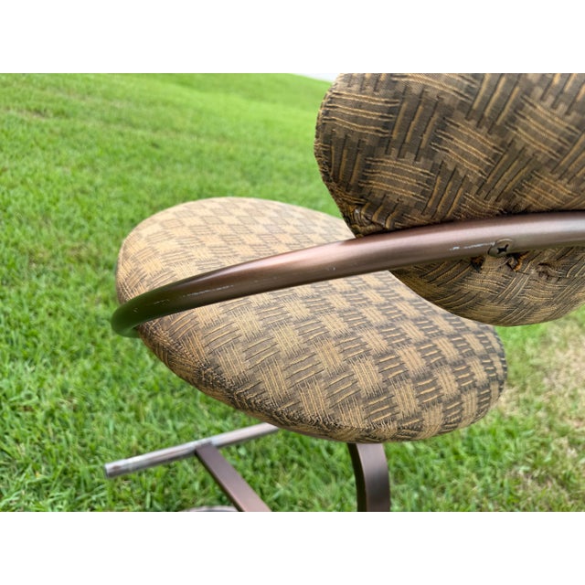 Vintage Design Institute of America Sculptural Barstools, Pair For Sale - Image 10 of 12