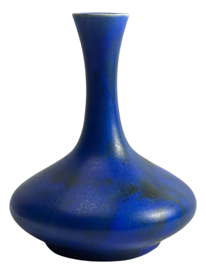 Art Deco Cobalt Blue Solifleur Vase by George Clews, Staffordshire, 1930s