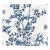 Scalamandre Chinoiserie Jardin De Chine in Blue Fabric For Sale