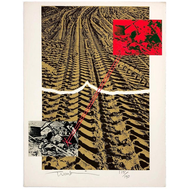 Lithograph in colors on arches paper. Hand signed and numbered by Ygael Tumarkin. Edition 115/190. From the "Ten Painters...