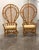1970s Monumental Pair of Balloon Back Bamboo & Rattan Lounge Chairs For Sale - Image 10 of 12