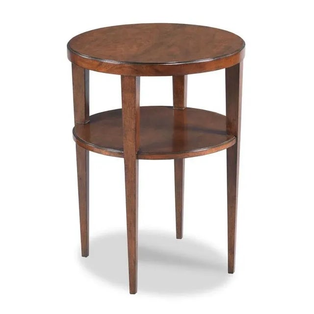 Transitional Modern Bordeaux Finish Provence Drink Table For Sale - Image 3 of 3