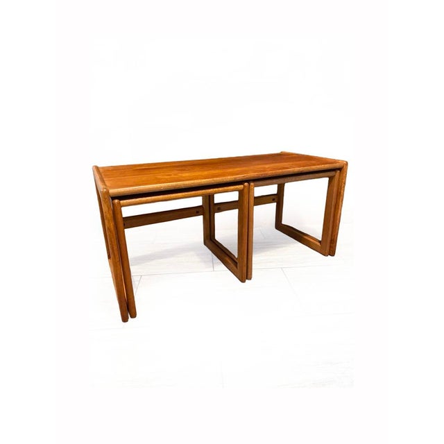 Mid-Century Nest of Three Teak Side Tables, 1970s, Set of 3 For Sale - Image 12 of 13