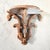 Rococo Vintage Italian Florentine Rococo Carved Wood Demilune Wall Bracket Shelf For Sale - Image 3 of 7