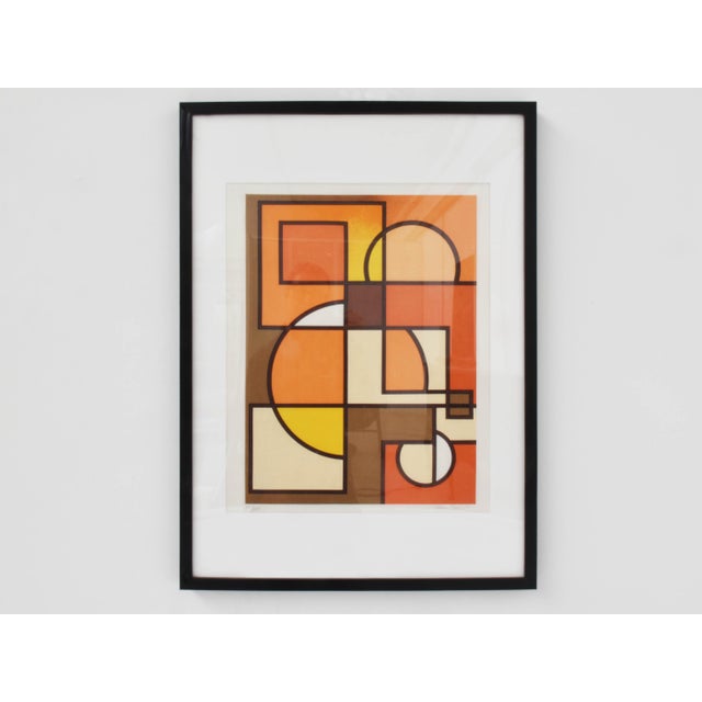Mid-Century Modern Mario Radice, Composition, 1970, Serigraph For Sale - Image 3 of 3