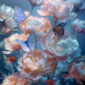 "Butterfly Garden 17" Original Contemporary Floral Photograph by Michael Filonow