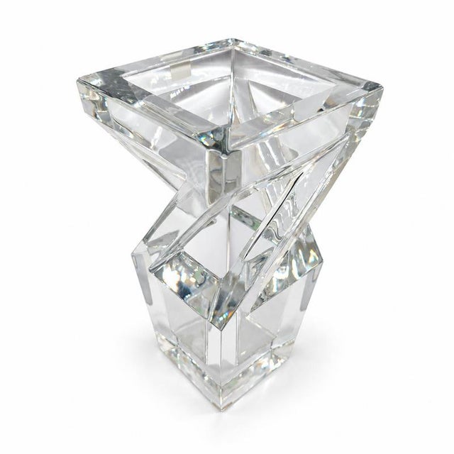 Architecture Vase in Crystal by Nicolas Triboulot for Baccarat For Sale - Image 6 of 9
