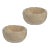 Sulu MultiServe Beige Travertine Bowls, Set of 2, 3" For Sale