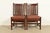 An exceptional pair of antique Mission or Arts & Crafts period side chairs or dining chairs By L. & J.G. Stickley USA,...