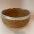 Handwoven Coil Basket With Metal Band 12" For Sale - Image 4 of 9