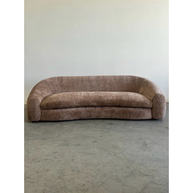 Contemporary Vintage Custom Made Royère Style Sofa For Sale - Image 3 of 7
