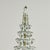 Charming vintage Italian porcelain tulipiere with six levels and a finial on top supported by six dogs on a hexagon base...