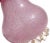 Glass Vintage Seguso Vetri d'Arte Murano Pulegoso Pink Ornate Gold Flecks Stopper Italian Art Glass Perfume Bottle For Sale - Image 7 of 10