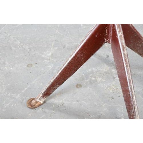 Gold Workstation Chair attributed to Jean Prouvé by Experfi, Paris, 1930s For Sale - Image 8 of 16