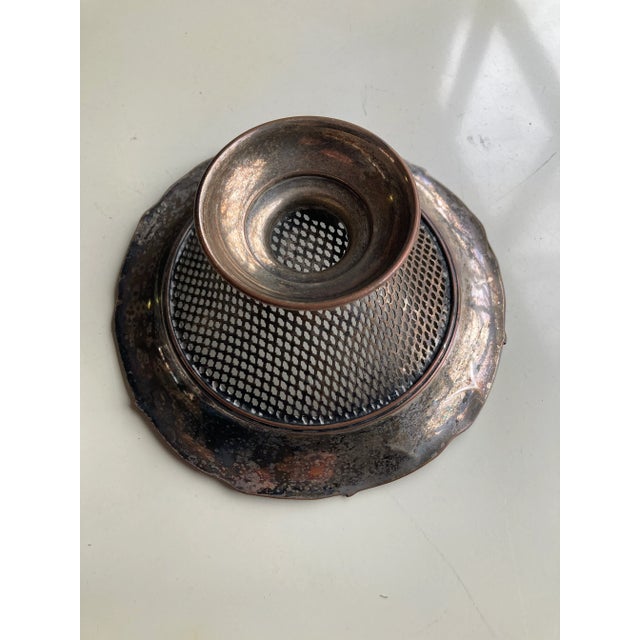 Vintage Sheffield l.b.s. Co. Silver Plated Grapevine Design Compote For Sale In New York - Image 6 of 7