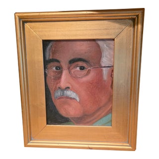 Vintage Artist Self Portrait by Augusto Brocca For Sale