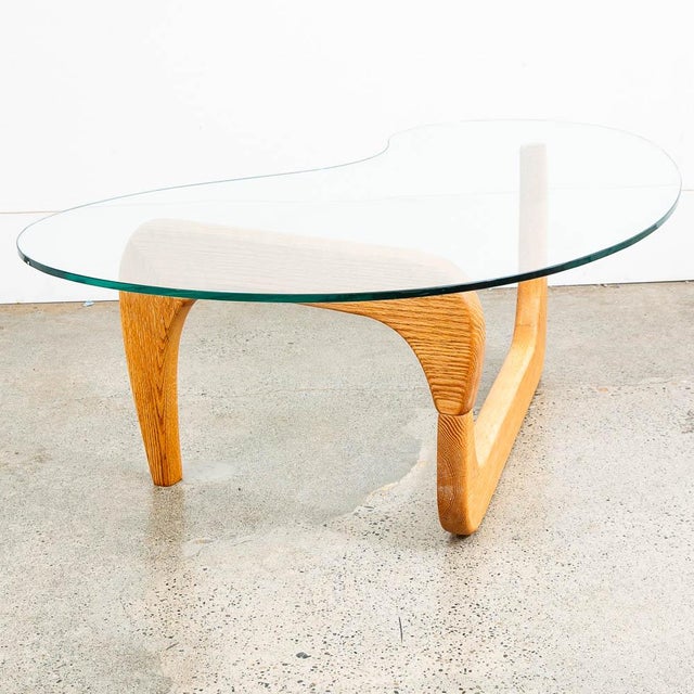 Mid Century Modern Coffee Table Isamu Noguchi Style White Oak For Sale - Image 12 of 12