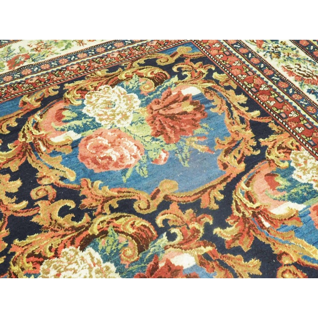 Textile Genuine Hand Knotted Authentic Antique Persian Bijar Rug - 11'7"x 15'5" For Sale - Image 7 of 13