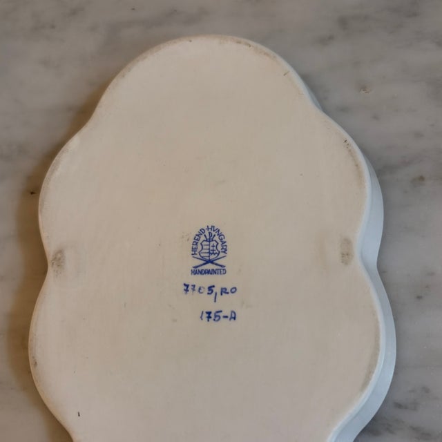 White Mid 20th Century Herend Rothschild Bird Tray Trinket Dish For Sale - Image 8 of 8