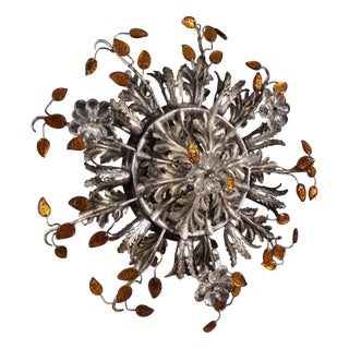 Florentine Ceiling Light from Banci Firenze, 1970s For Sale