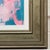 Contemporary Pink Blue & White Abstract Art in a Bronze Frame by Contemporary British Artist 2025 For Sale - Image 3 of 17