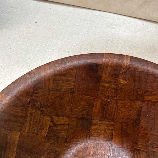 Rustic European Large 1970s Lightweight Wooden Bowl For Sale - Image 3 of 8