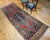 Red Antique Persian Bidjar Wide Runner, Hand-Knotted Wool, Geometric Pattern, Terracotta & Navy, 4x11 For Sale - Image 8 of 18