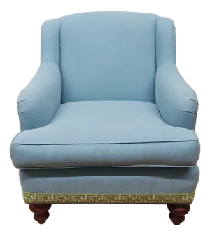 Vintage Tiffany Blue Deep Seat Club Chair