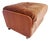 Mid-Century Saddle Ottoman in Teak and Caramel Velour on Castors from G-Plan, 1980s For Sale