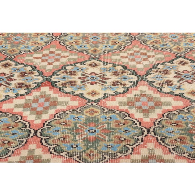 Mid 20th Century Zeki Muren Vintage Turkish Sivas Rug - 03'00 X 07'02 For Sale - Image 5 of 9