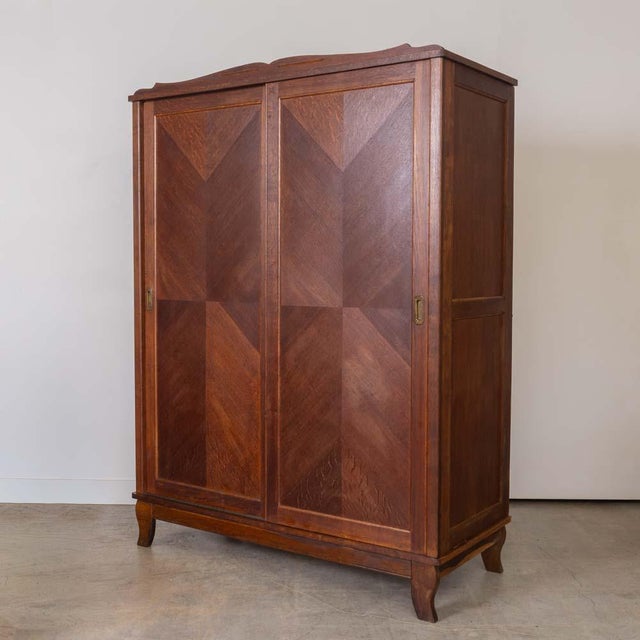 1930s French Oak Armoire For Sale - Image 4 of 15