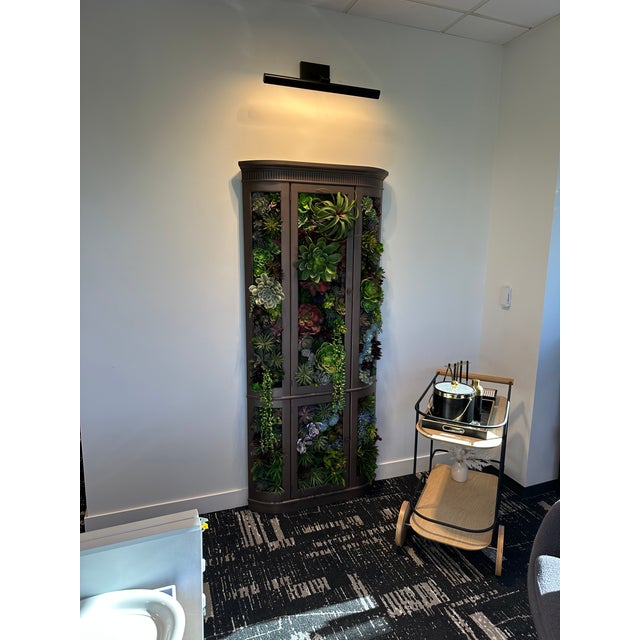 Boho Chic Succulent Curio Cabinet For Sale - Image 3 of 3